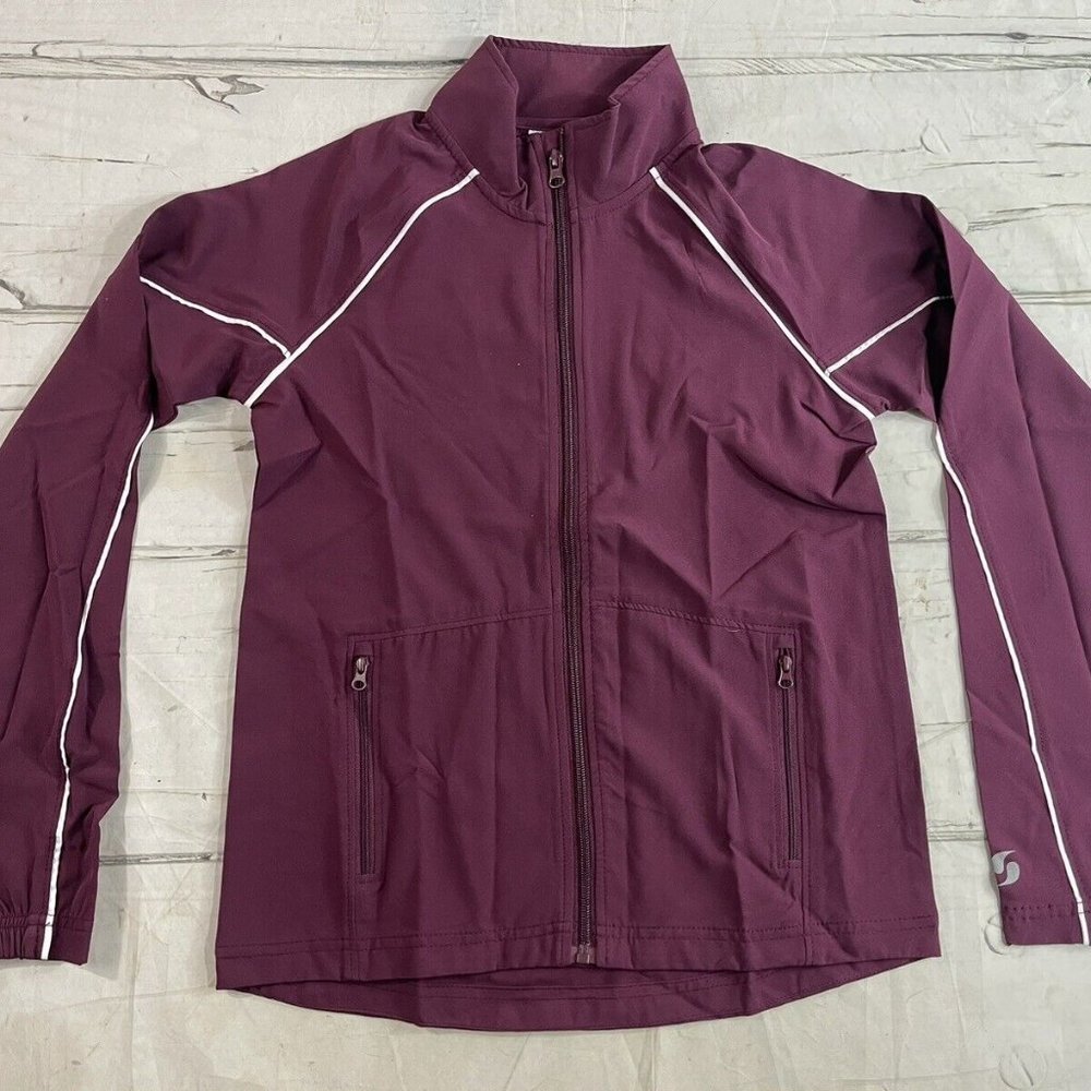 Soffe Womens Junior Classic XS Lightweight Warmup Jacket Full Zip/Pocket NEW